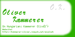 oliver kammerer business card